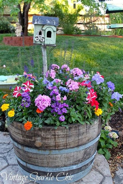whisky barrel garden ideas